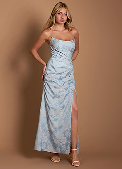 Maxi jurk Chrissy Poederblauw image5