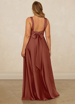 Christian Siriano Bridal for Azazie 1001 Bridesmaid Dresses Auburn A-Line Sweetheart Neckline Stretch Satin Dress image12