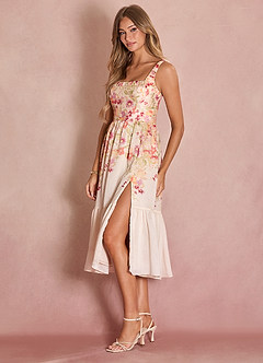Ingrid Antique Floral Midi Dress image3