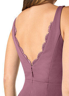 Azazie Verami Bridesmaid Dresses Vintage Mauve Mermaid Lace Mesh Dress image5