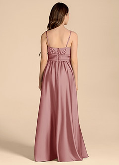 Azazie Catalina Junior Jurk van Stretch Satijn met A-Lijn Sweetheart Halslijn Stoffige Roos image2