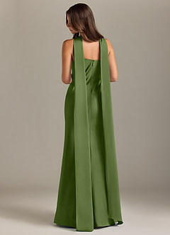 Azazie Kinsley Bridesmaid Dresses Juniper Mermaid Side Slit Stretch Satin Dress image2