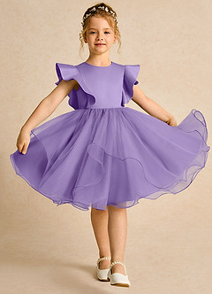 Azazie Chirp Blumenmädchenkleider Ballkleid Tüll Kleid Tahiti image3