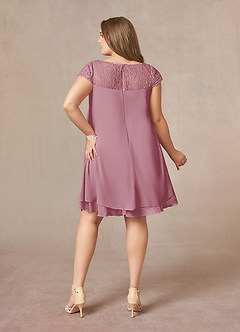 Azazie Tess Mother of the Bride Dresses Vintage Mauve Empire Sequins Chiffon Dress image8