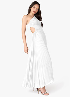 Angelina White Asymmetrical Dress image3