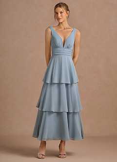 Melisande Powder Pink Midi Dress image3