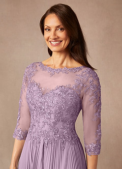 Azazie Corinne Mother of the Bride Dresses Wisteria A-Line Sequins Chiffon Dress image6