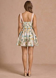 Aurelie Blush Pink Multi Mini Dress image2