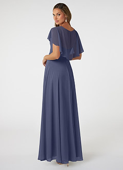 Azazie Jamie Bridesmaid Dresses A-Line Chiffon Floor-Length Dress image4