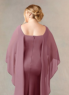 Azazie Dion Mother of the Bride Dresses Vintage Mauve Sheath Scoop Stretch Crepe Dress image13