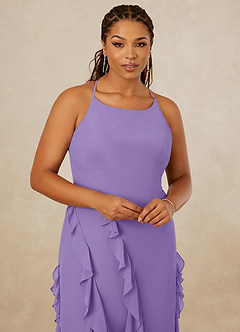 Christian Siriano Bridal for Azazie 1006 Bridesmaid Dresses Tahiti Mermaid Ruched Chiffon Dress image14