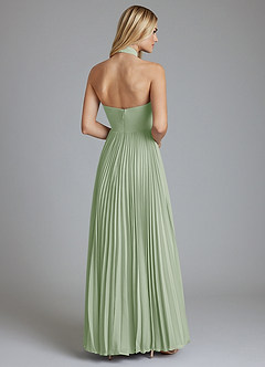 Azazie Keita Final Sale Black A-Line Pleated Chiffon Dress image2