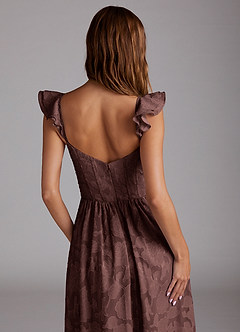 Denisse Mocha Coco Corset Maxi Dress image2