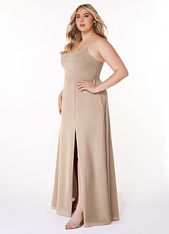 Azazie Moira Suknie dla druhen Linia A z kieszeniami Szyfon Do ziemi Sukienka image10