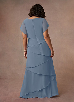 Azazie OHara Mother of the Bride Dresses Twilight A-Line V-Neck Chiffon Dress image14