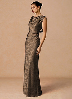 Juliska Coffee Brown Maxi Dress image3