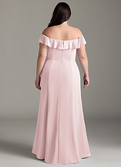 Azazie Sophie Bridesmaid Dresses Blushing Pink A-Line Off the Shoulder Chiffon Convertible Dress image7