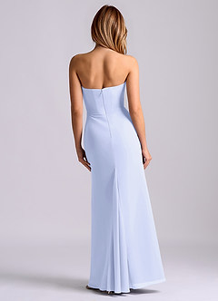 Azazie Debby Bridesmaid Dresses Lavender Mermaid Strapless Chiffon Dress image2