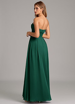 Azazie Lucienne Suknie dla druhen Linia A Bez ramiączek Szyfon Do ziemi Sukienka image2