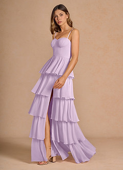 Vestido Lila Esmerilada Largo Kalista image4