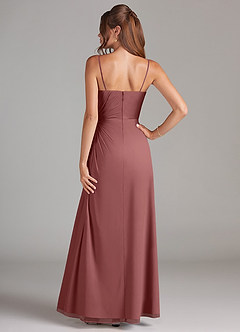 Azazie Aliani Jurken voor bruidsmeisjes Converteerbaar Jurk van Chiffon met Kolom Strapless Amethist image3