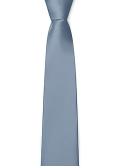 front Matte Satin Skinny Tie