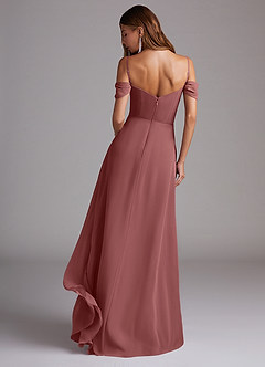 Azazie Marley Bridesmaid Dresses Amethyst A-Line Off the Shoulder Chiffon Convertible Dress image8