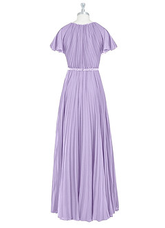 Azazie Kara Modest Bridesmaid Dresses A-Line Pleated Chiffon Floor-Length Dress image8