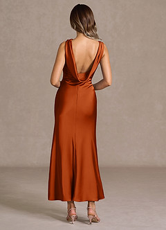 Robe Longue Rouille Cyanee image2