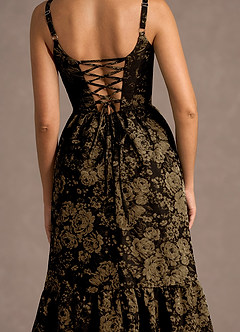 Fayra Oro Negro Vestido largo image6