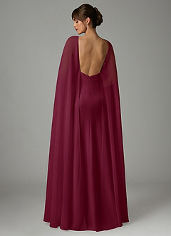 Azazie Stefania Robes de demoiselle d'honneur Robe Trapèze en Satin extensible Mûre image4