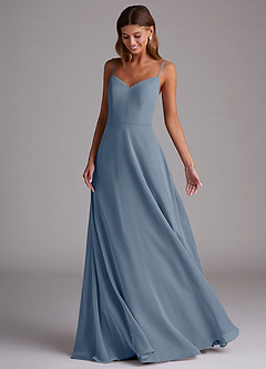 Azazie Marley Bridesmaid Dresses Twilight A-Line Off the Shoulder Chiffon Convertible Dress image5