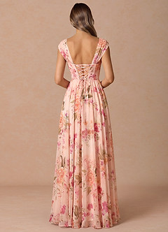 Hazel Abstract Bouquet Floral Maxi Dress image2