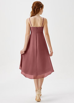 Azazie Mariam Junior A-Linie Plissee Chiffon Kleid Amethyst image2