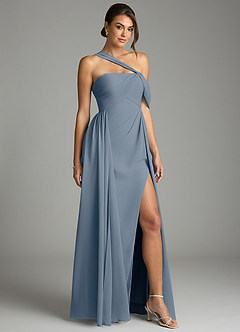 Azazie Kassandra Bridesmaid Dresses Twilight A-Line Off the Shoulder Chiffon Dress image5