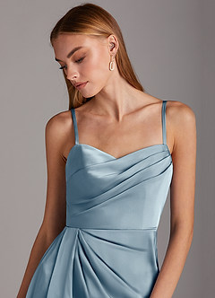 Azazie Bona Stretch Satin Dress Slutrea  image7