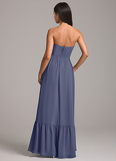 Azazie Kailee Bridesmaid Dresses Stormy A-Line with Pockets Chiffon Dress image6