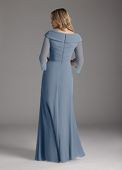 Azazie Jaycee Kleider für die Brautmutter A-Linie Chiffon Kleid Zwielichtviolett image6