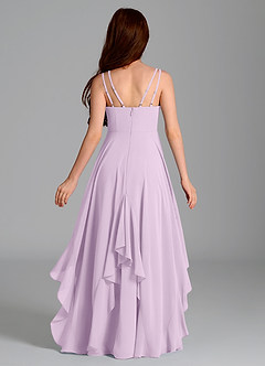 Azazie Karan Junior Frosted Lilac A-Line Chiffon Dress image2