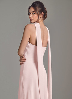 Azazie Ilana 신부 들러리 드레스 A라인 스트랩리스 쉬폰 바닥 길이 드레스 image6