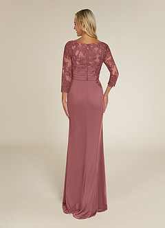 Azazie Alisondra Mother of the Bride Dresses Desert Rose Sheath Scoop Lace Lace Dress image2
