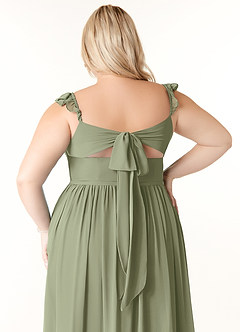 Azazie Metz Bridesmaid Dresses Pistachio A-Line Sweetheart Ruched Chiffon Dress image12