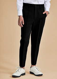 front Oliver Niños Negro Traje de 5 piezas