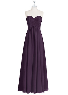 Azazie Yazmin Bridesmaid Dresses Plum A-Line Sweetheart Neckline Chiffon Convertible Dress image8