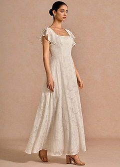 Anna White Ruffled Maxi Dress image3