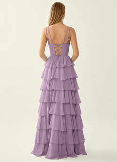 Celeste Blauregen Rüschenkleid in A-Linie image2