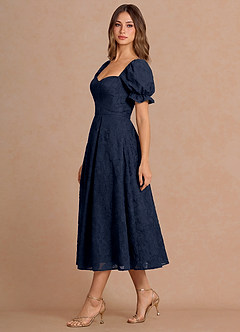 Lanthe Navy Midi Dress image5