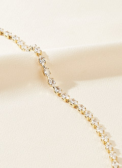 front Mini Marquise Crystal Tennis Bracelet