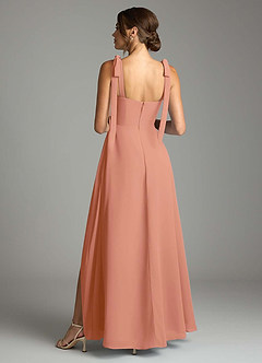 Azazie Debra Bridesmaid Dresses MAI TAI A-Line with Pockets Chiffon Convertible Dress image10