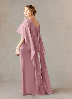 Azazie Dion Mother of the Bride Dresses Vintage Mauve Sheath Scoop Stretch Crepe Dress image11